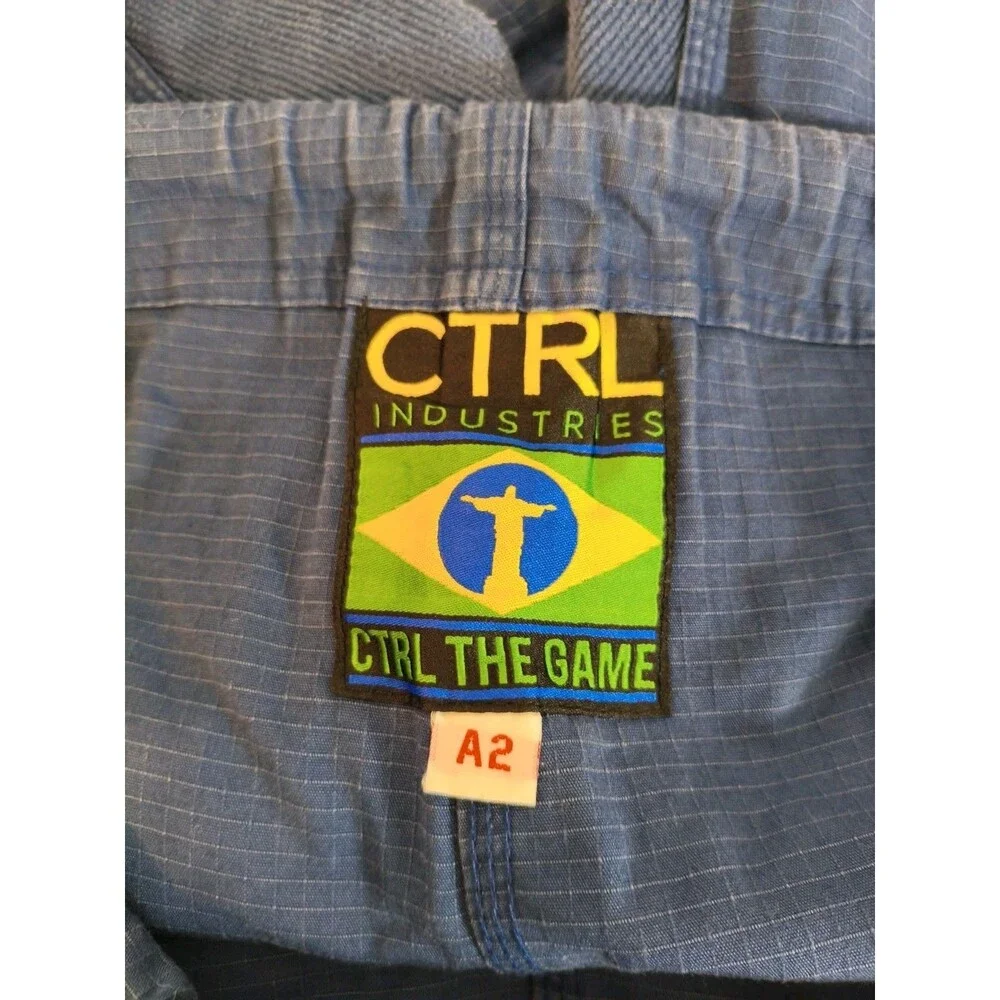 CTRL Industries Gi Pants Adult A2 Navy Jiu Jitsu MMA with‎ patches